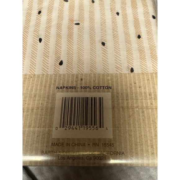 Country Crafts 17x17 Cotton Napkins 2 packs of 2 NEW Apples Plaid - Picture 3 of 4